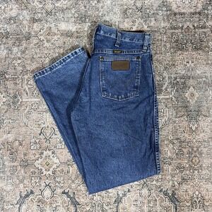 Wrangler 47MWZDS Cowboy Cut Jeans 32x30 Blue Denim